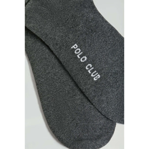 Pack hombre de dos pares de calcetines gris oscuro con logo Rigby Go