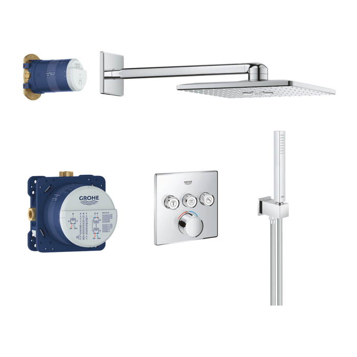 GROHE SmartControl Set de douche encastrable thermostatique 34712000