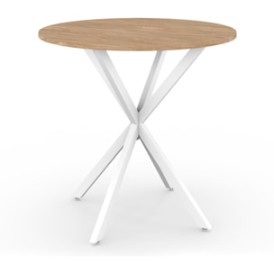 Tables rondes Soline - Blanc - bois