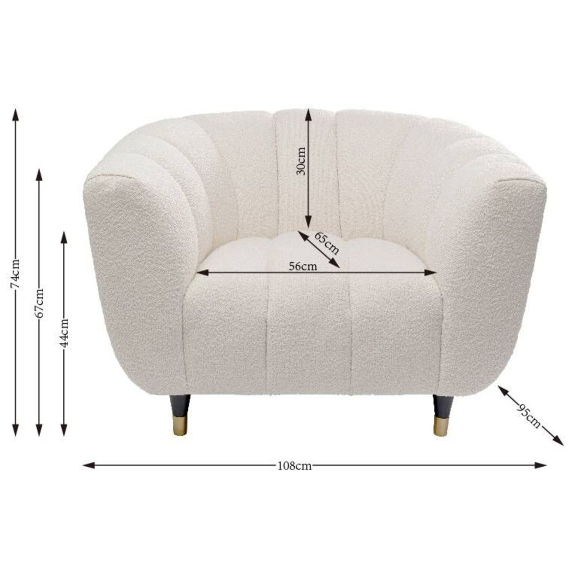 Fauteuil Spectra crème Kare Design