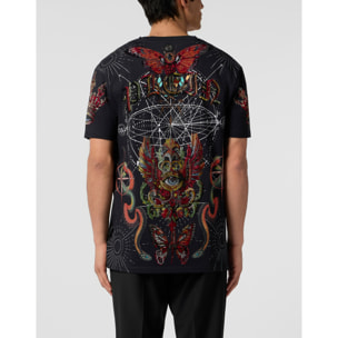 PHILIPP PLEIN Round Neck T-Shirt Tattoo Stones