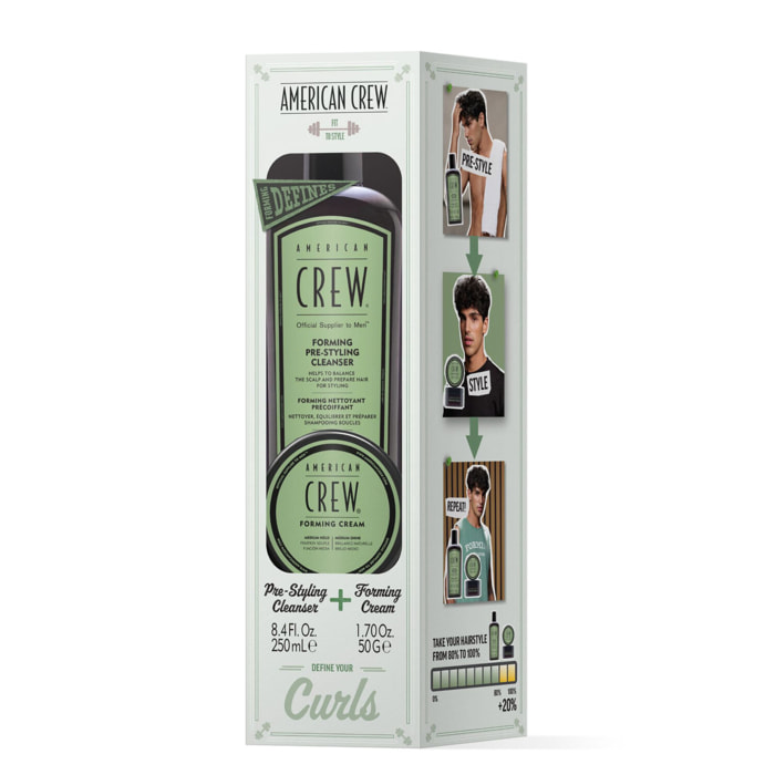 Crew Styling - Coffret Shampoing Forming Pre-Styling 250 ml + Forming Cream 50g