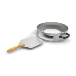 Four à pizza pour barbecue au charbon Ø57 cm – 3 pièces