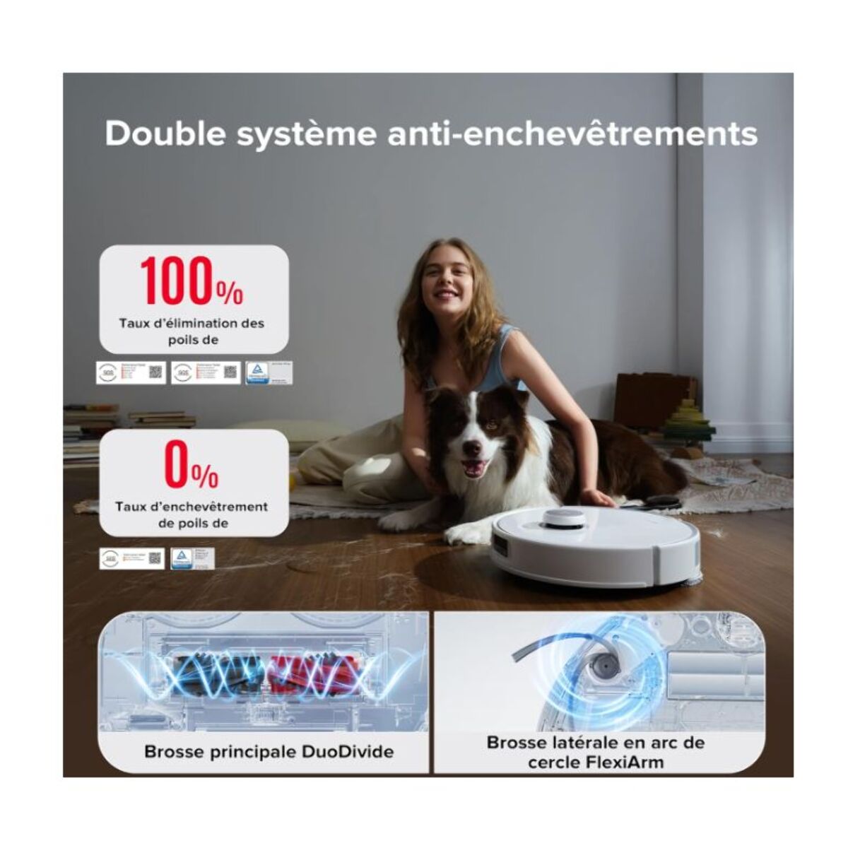 Aspirateur robot ROBOROCK Qrevo Curv