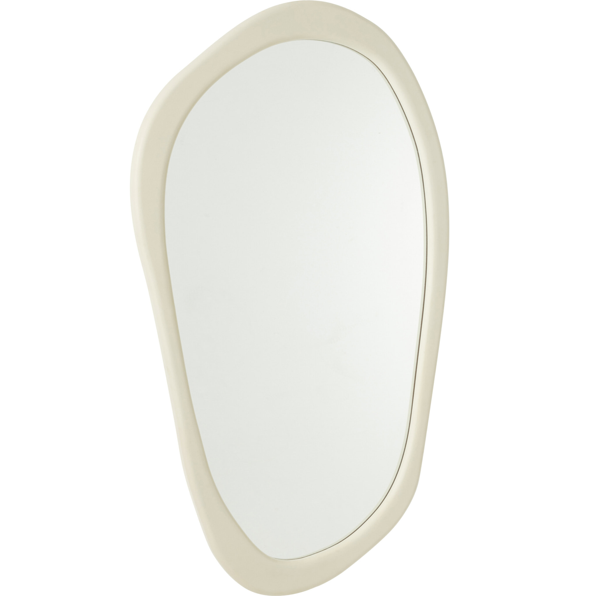 J-Line Miroir Mural Moderna Mdf/Miroir Blanc Small