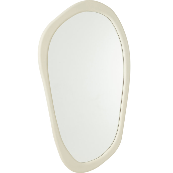 J-Line Miroir Mural Moderna Mdf/Miroir Blanc Small