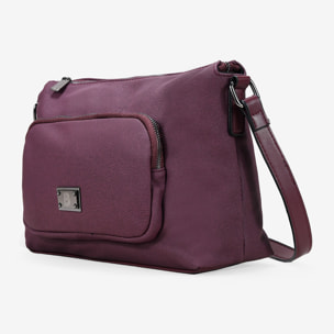 Bolso bandolera burdeos
