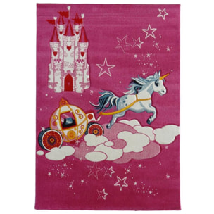 Tapis enfant licorne, forme ronde ou carrée