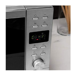 Cecotec Micro-ondes sans plateau GrandHeat 2010 Flatbed Steel