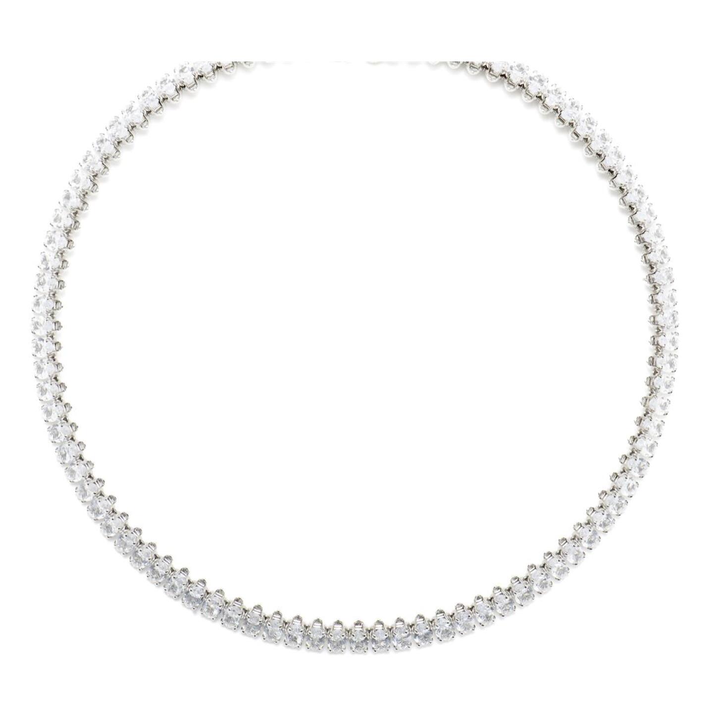 Collar con Circonita Brillante acabado plata