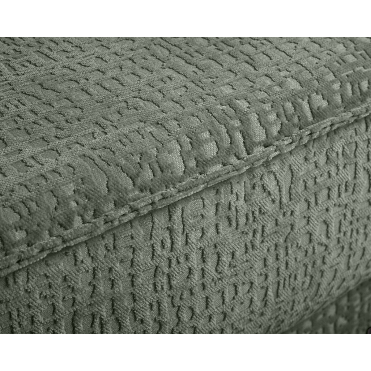 Charlie - fauteuil - pieds hauts - en tissu velours relief - Vert