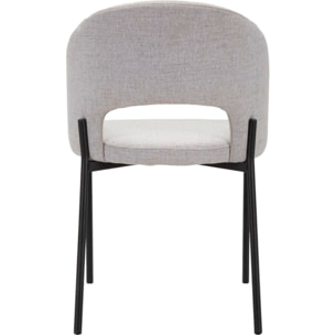 SEDIA HELSINKI GRIGIA SET 2 PZ CM 51X53X80