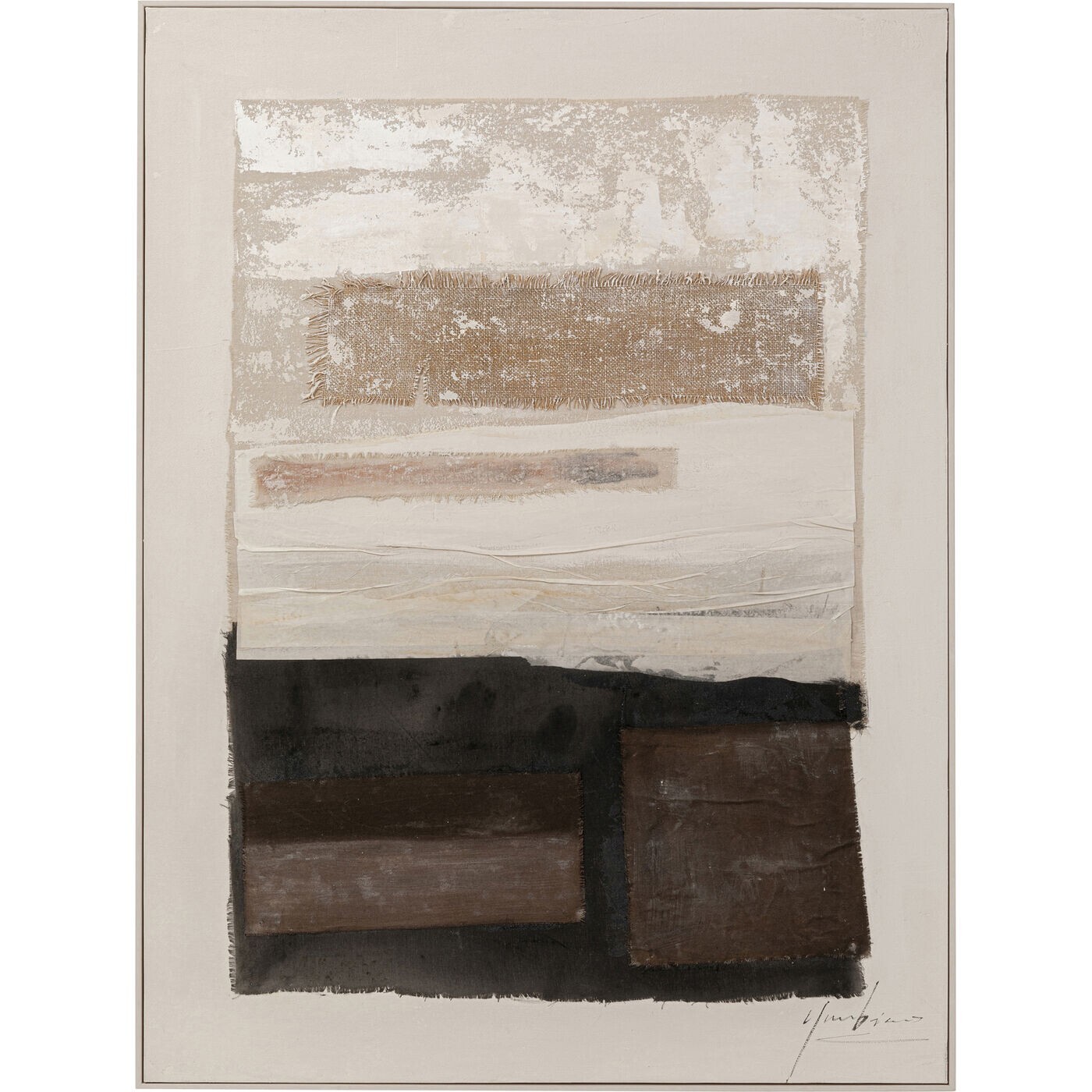 Tableau Lontano 90x120cm beige Kare Design