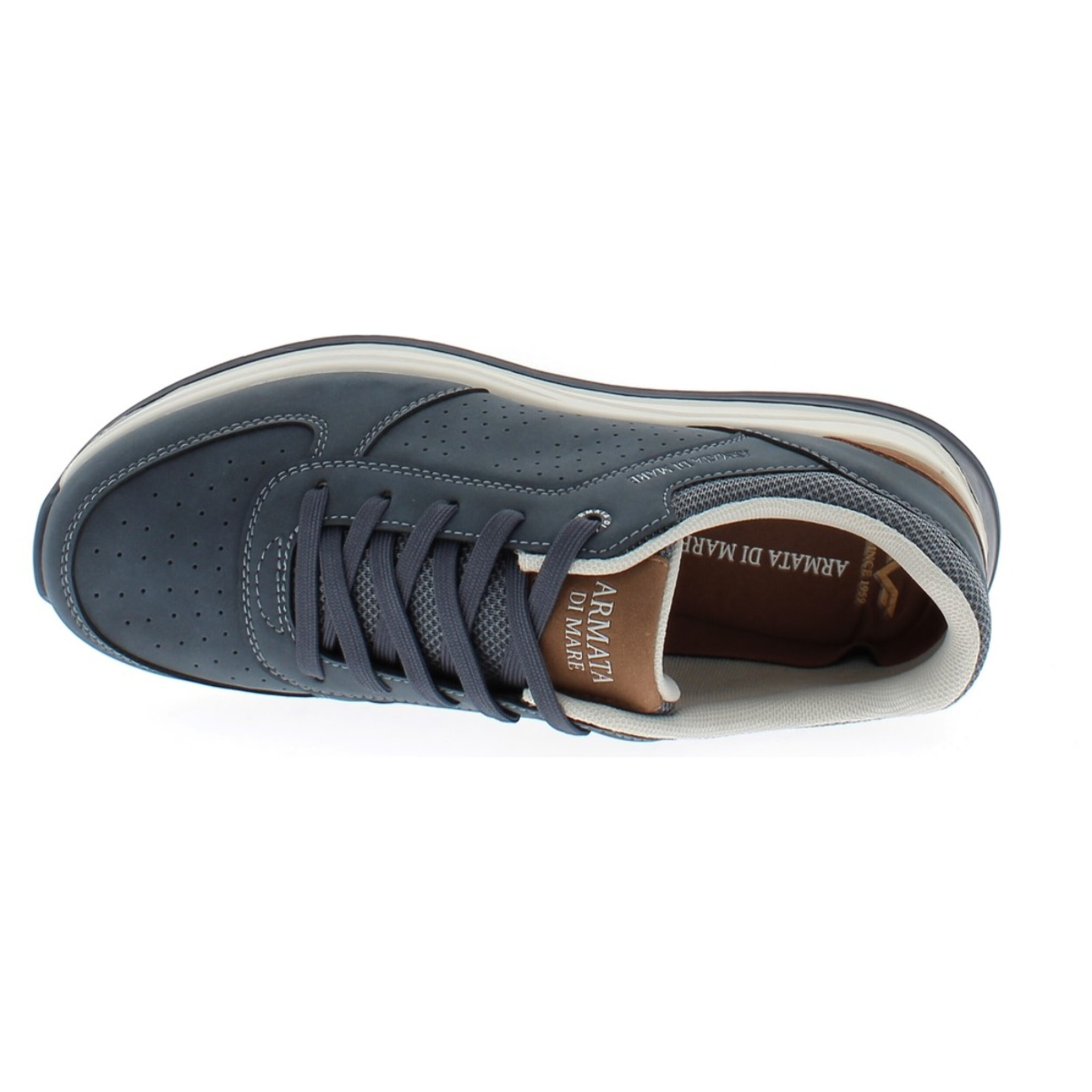 Armata di Mare Scarpe Uomo Sneakers Casual Stringate con Soletta Rimovibile in Memory Foam AMU S25L714 Navy
