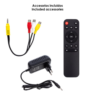 Mini proiettore LCD 1080 HD con telecomando 10 ANSI Lumens 10w. Duplicazione dello schermo via cavo.