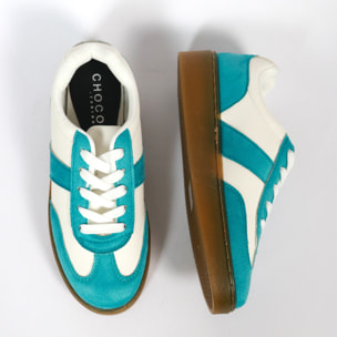 SNEAKERS BICOLORE CHOCOLA' AQUA