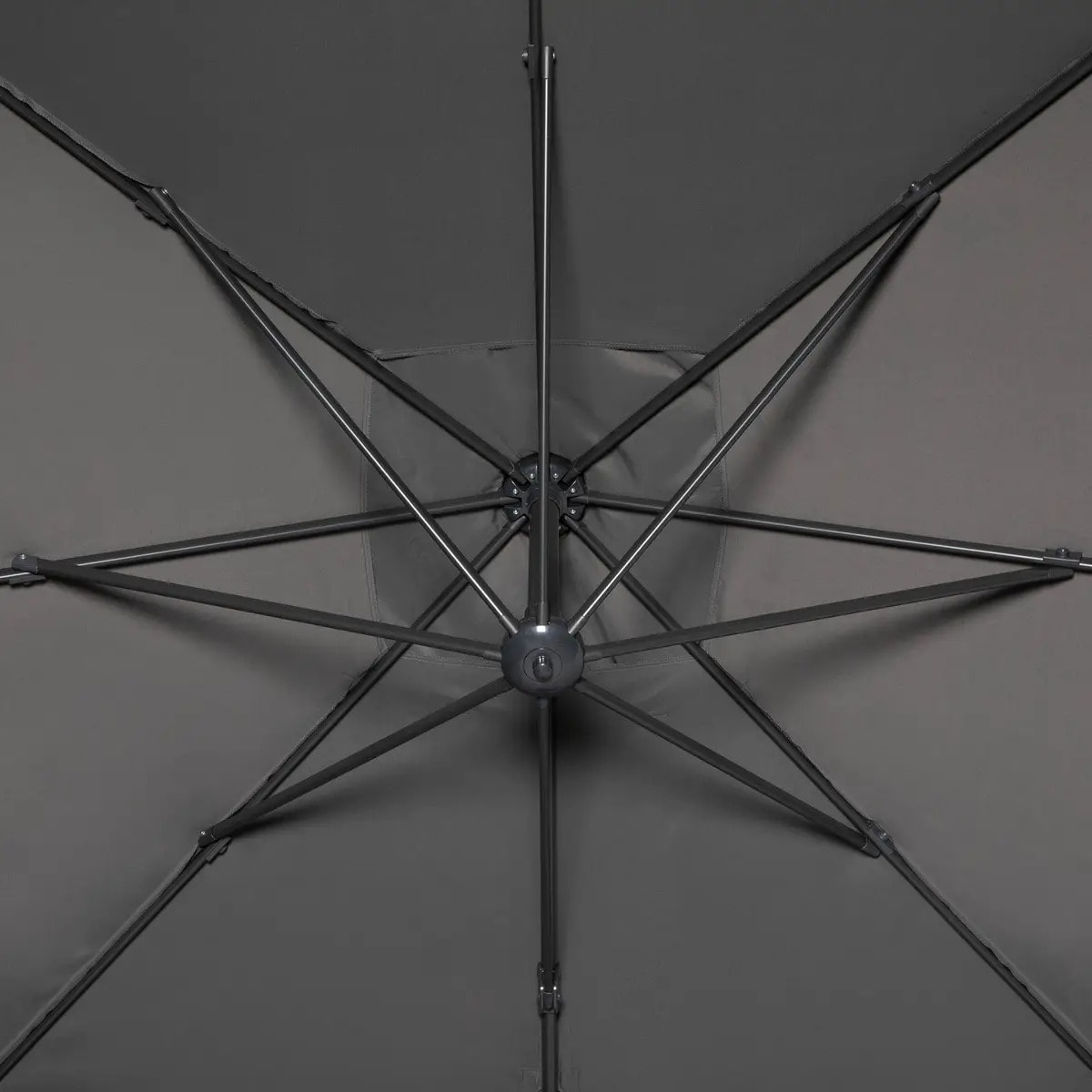 Parasol déporté "Cayo" 3x3 ardoise