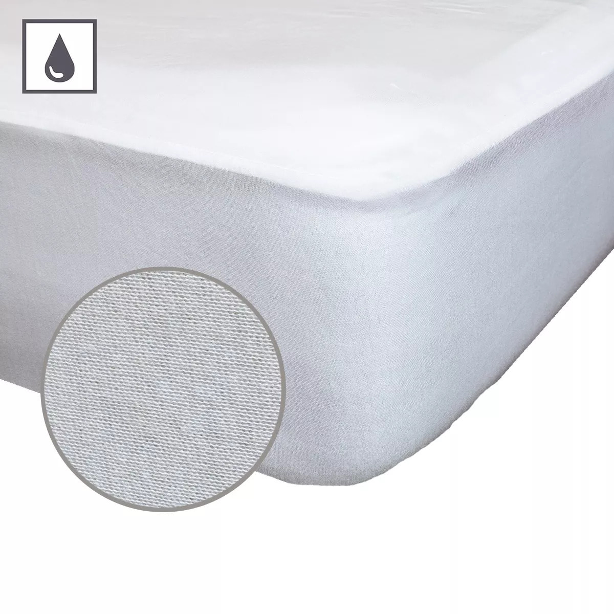 Protege matelas b30 lyocell imperméable 110 g/m² molleton blanc Molleton impermeable lyocell