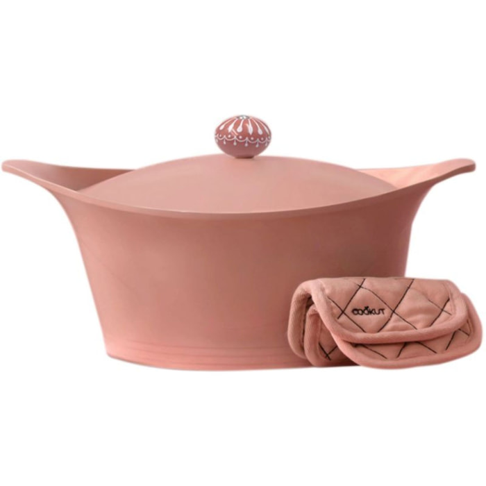 Cocotte COOKUT Coffret l'incroyable 24cm - Guimauve