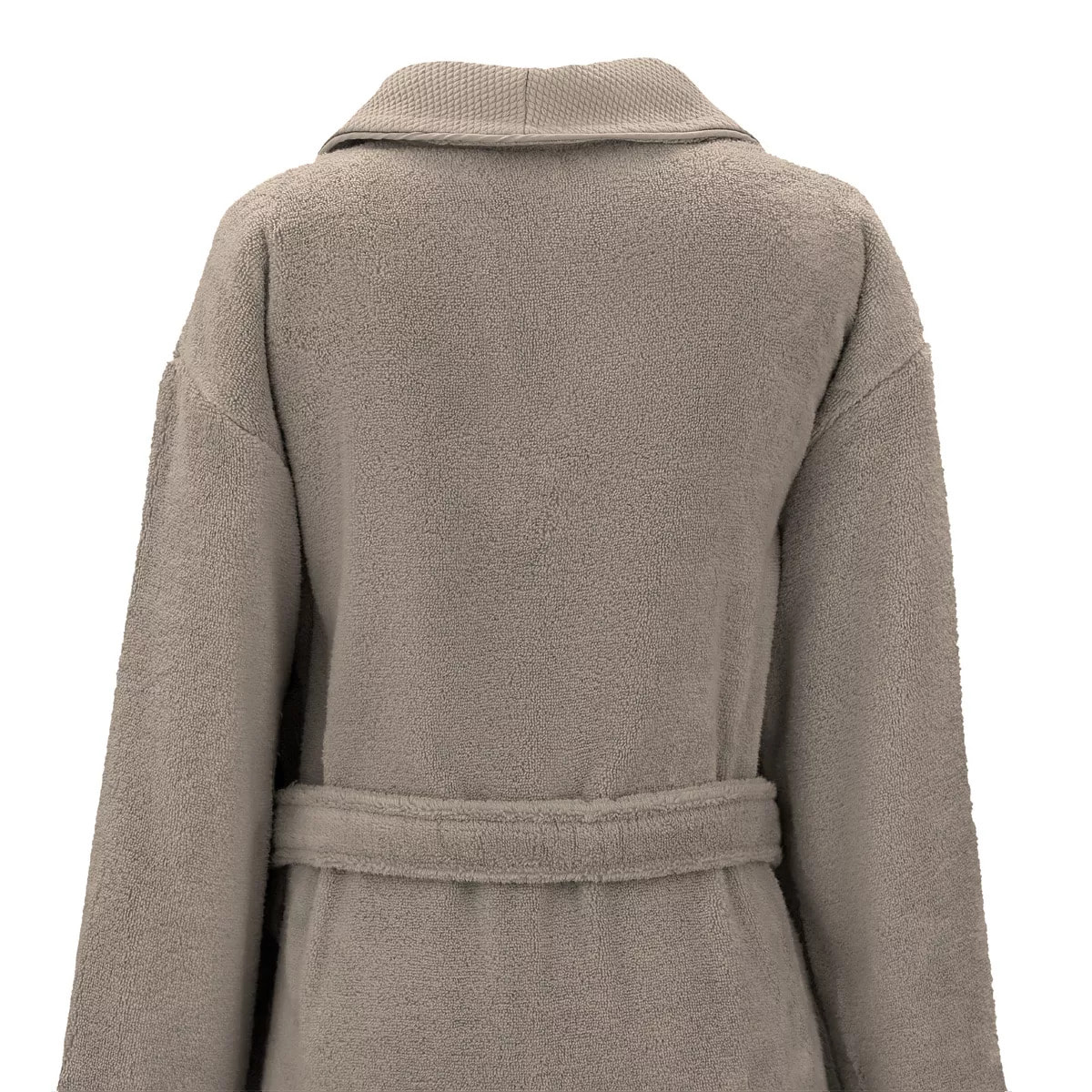 Peignoir pur coton 420 g/m² uni beige Elea chataignes