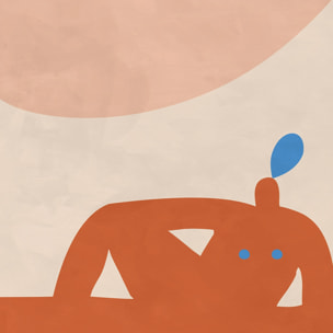 Tableau miss terracotta Tableau alu Dibond