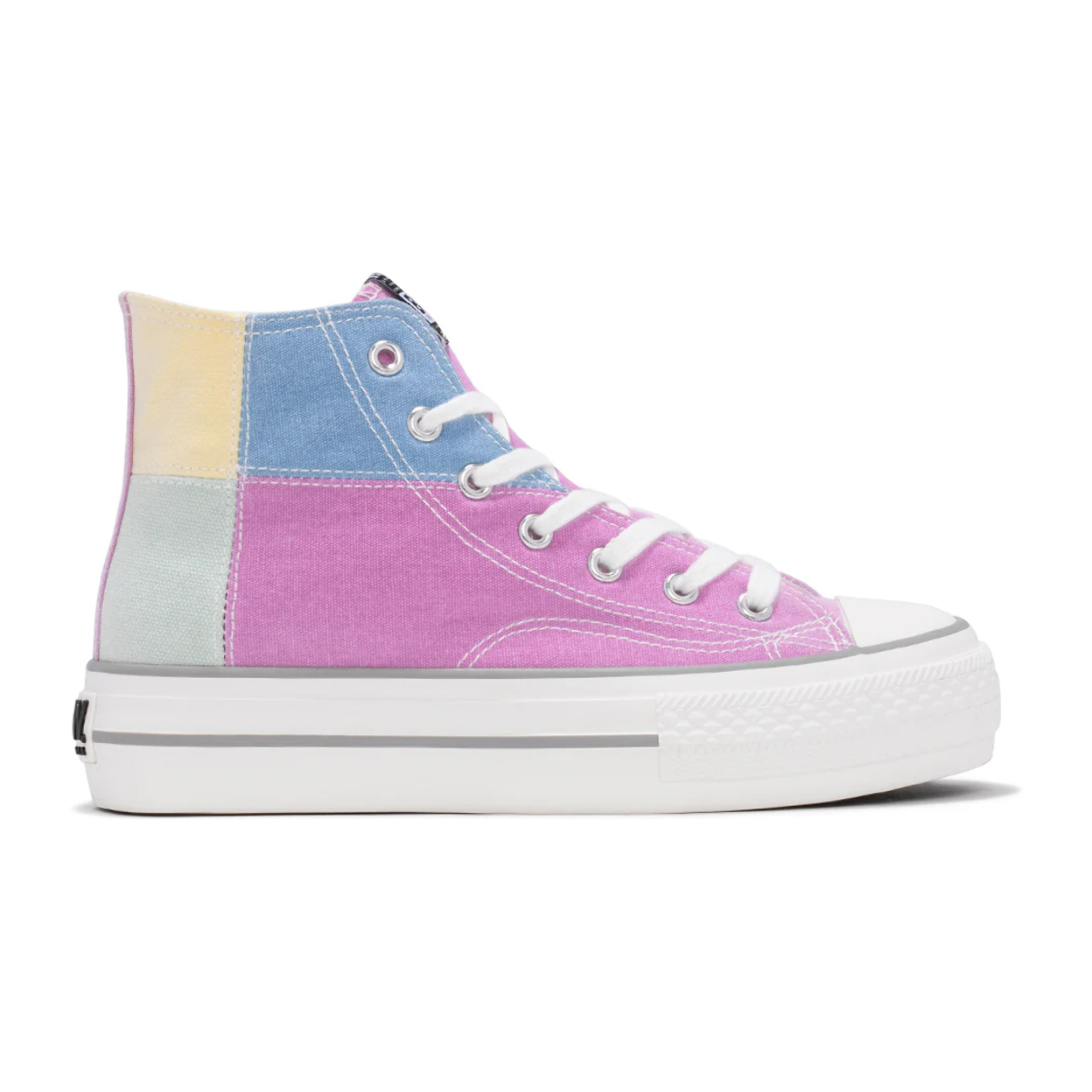 B&W Break&Walk - Sneakers Alte Doppia Piattaforma Casual per donna comode