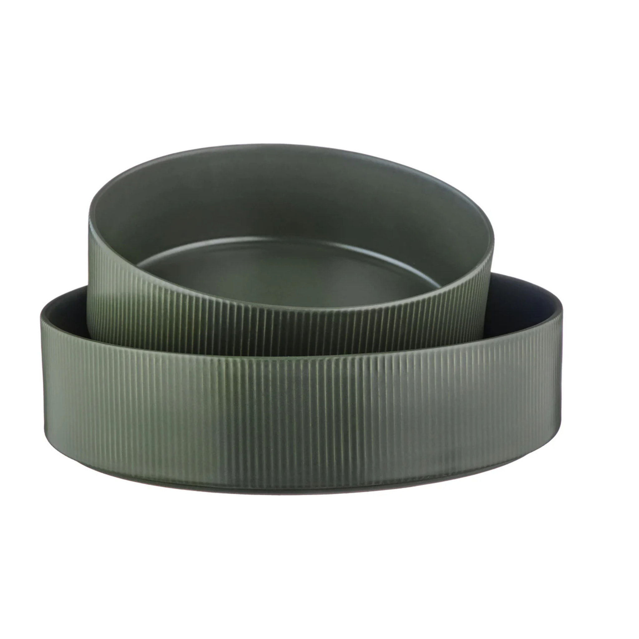 Saladier SCANDI Ø21,5cm et Ø27,5cm - 2 pièces - Olive