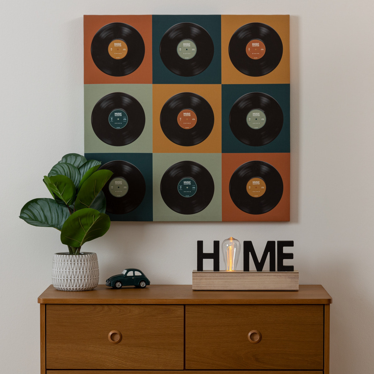 Mot à poser LED "Home" 16x34 cm