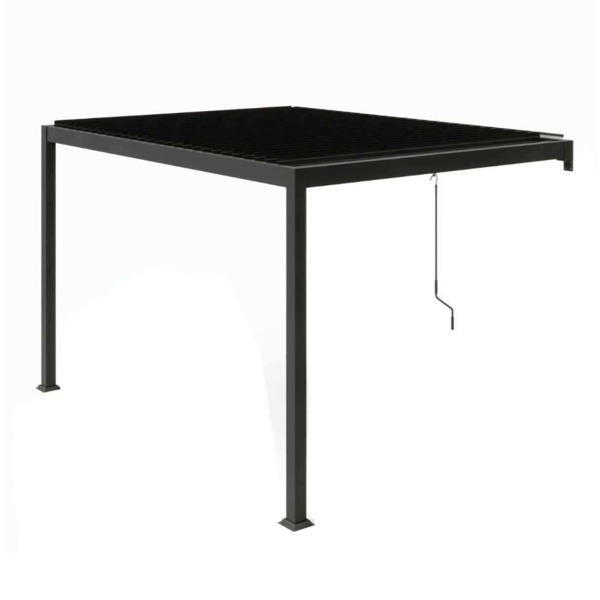 Pergola bioclimatique adossée 3x4 m - BETIM
