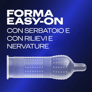 3x Preservativi Durex Sync con Rilievi e Nervature Stimolanti Forma Easy On - 18 Profilattici