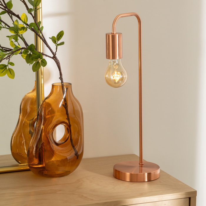 Lampe "Keli" cuivre - métal H45 cm
