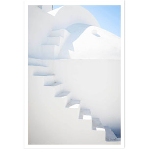 Poster escaliers sur oia Affiche seule
