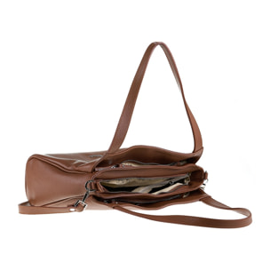 Borsa a spalla da donna Made in Italy - Modello Celeste Chic - 100% pelle - 36.0 x 24.0 x 10.0 cm