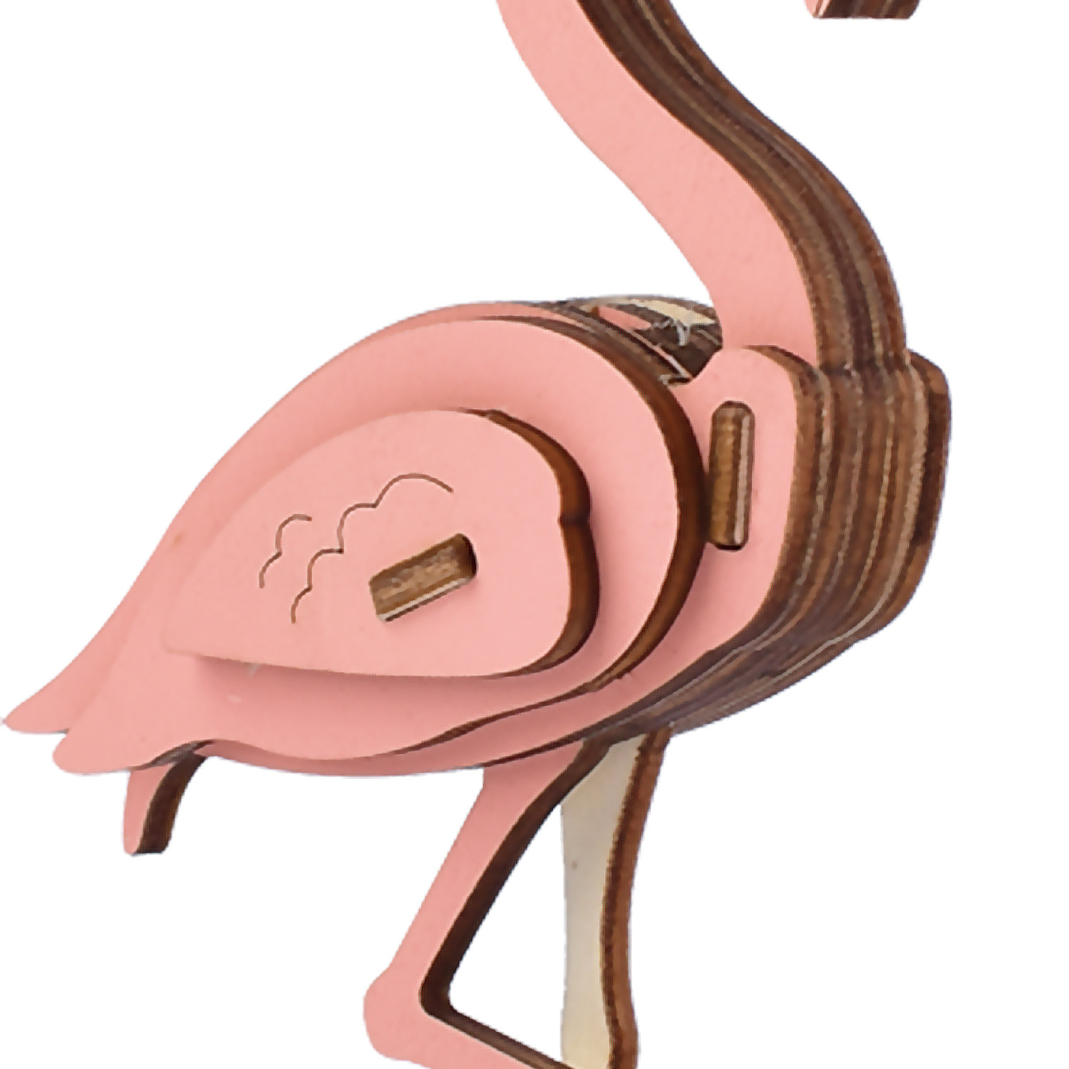Maqueta 3D de madera. Diseño de Flamingo. 20 piezas.