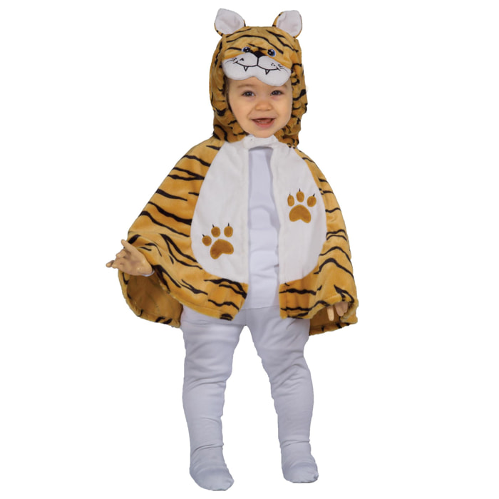 Costume Travestimento Tigrotto Mantellino Bambino Unisex