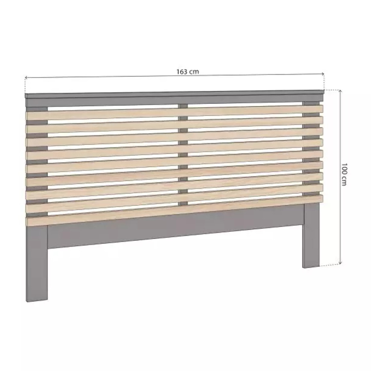 Cabecero Misty Gris Alpino - Oak