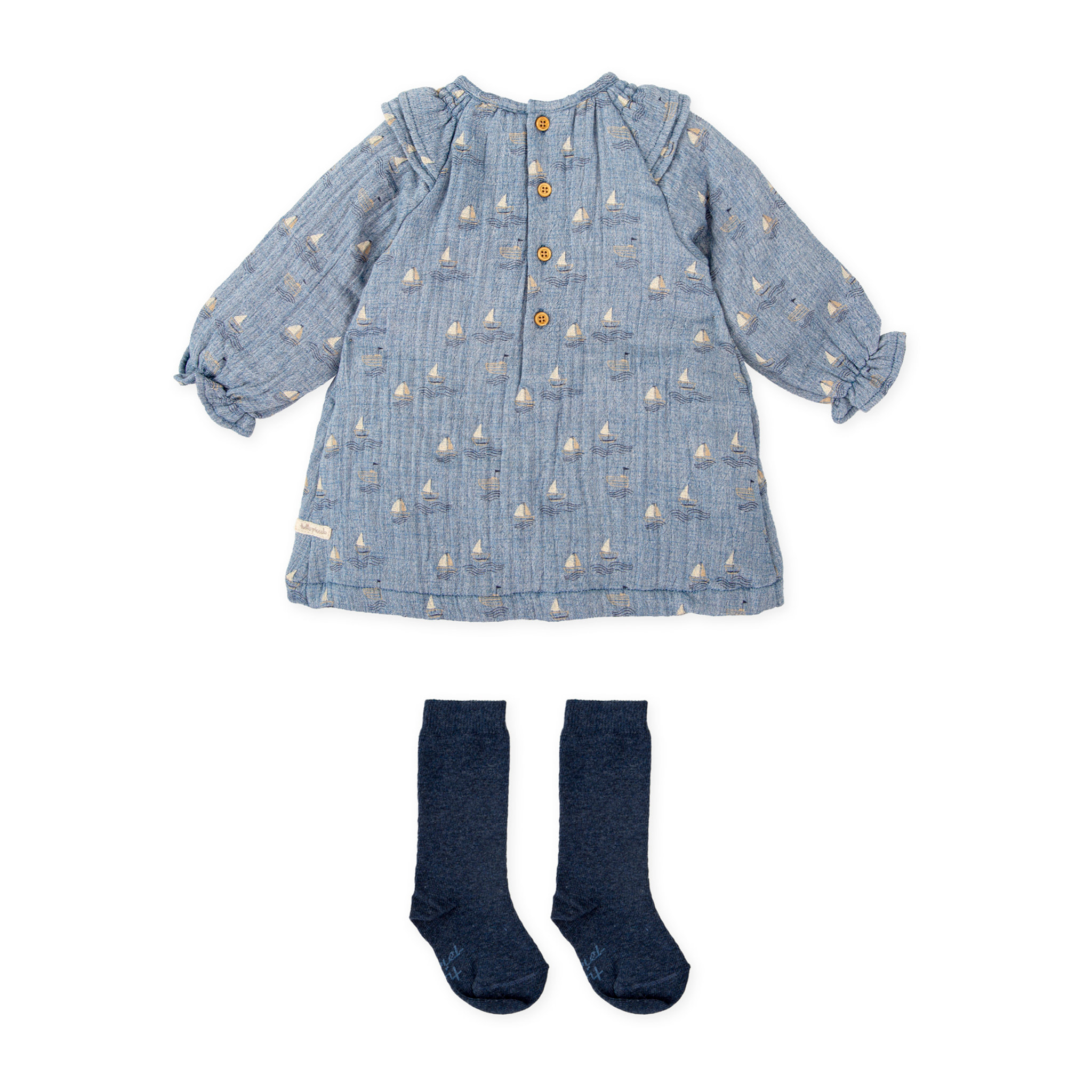 VESTIDO CON CALCETINES PORCELANA - Porcelana