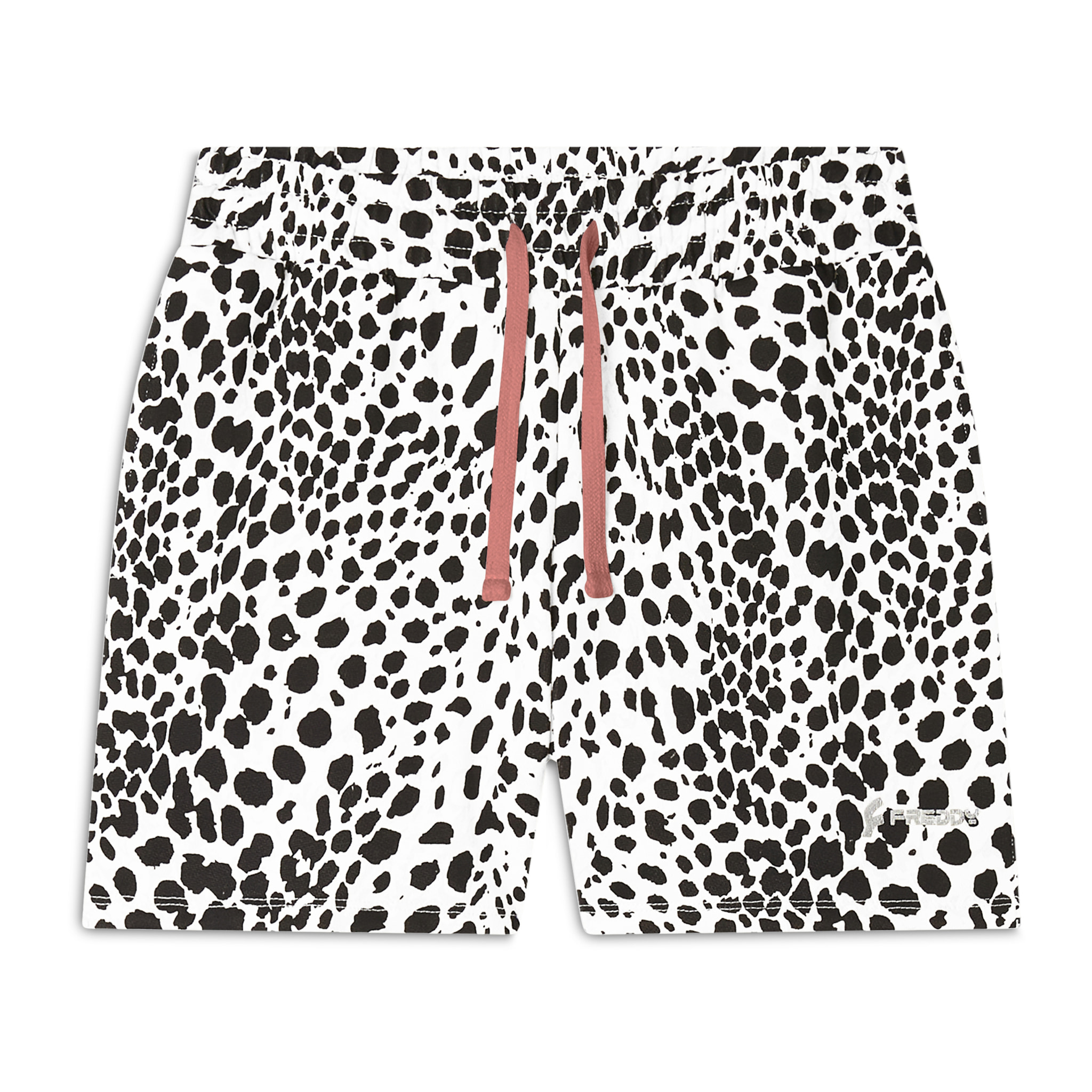 Pantaloncini animalier regular fit in french terry