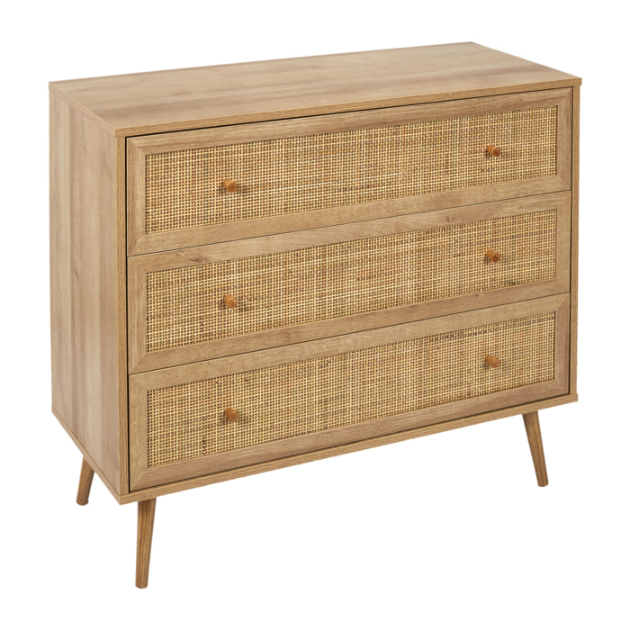 COMMODE 3 TIROIRS BALI