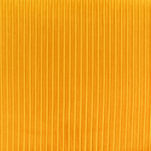 Fauteuil "Solaro" moutarde en velours plissé