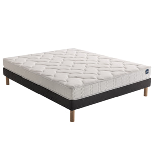 Ensemble ELEMENTAL 2 places|H 20 cm avec sommier ferme|confort ferme