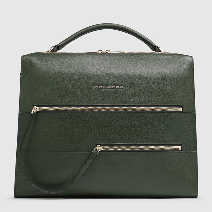 Piquadro Borsa da ufficio porta pc e porta iPad® con protezioni antiurto e anti RFID