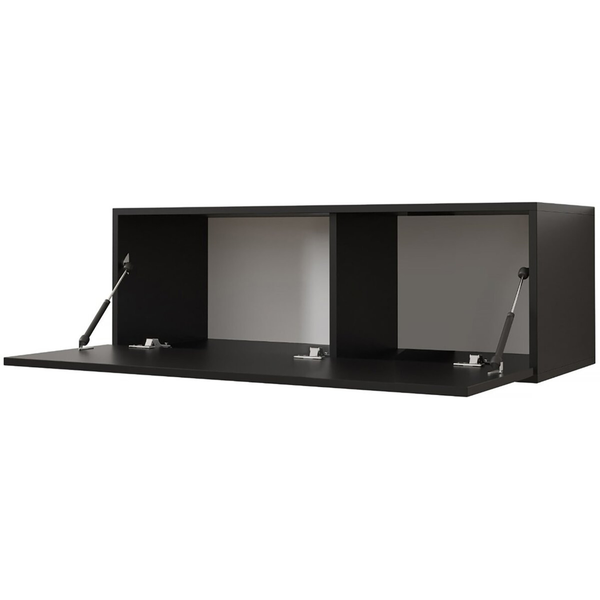 Meuble TV Suspendu "Waldi Riflo" - 100 x 34 x 40 cm - Noir