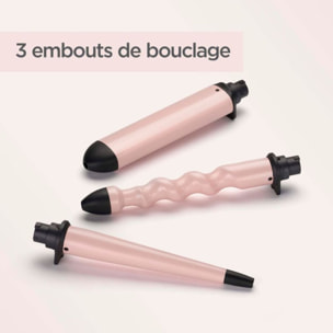 Fer à boucler BABYLISS MS750E Curl and Wave Trio