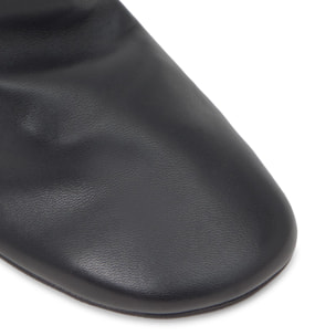 Botín de tacón Alegra en napa con cierre de cremallera