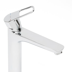 Flow mitigeur lavabo XL 29,2 cm, à levier, sans vidage, chrome (A43014)