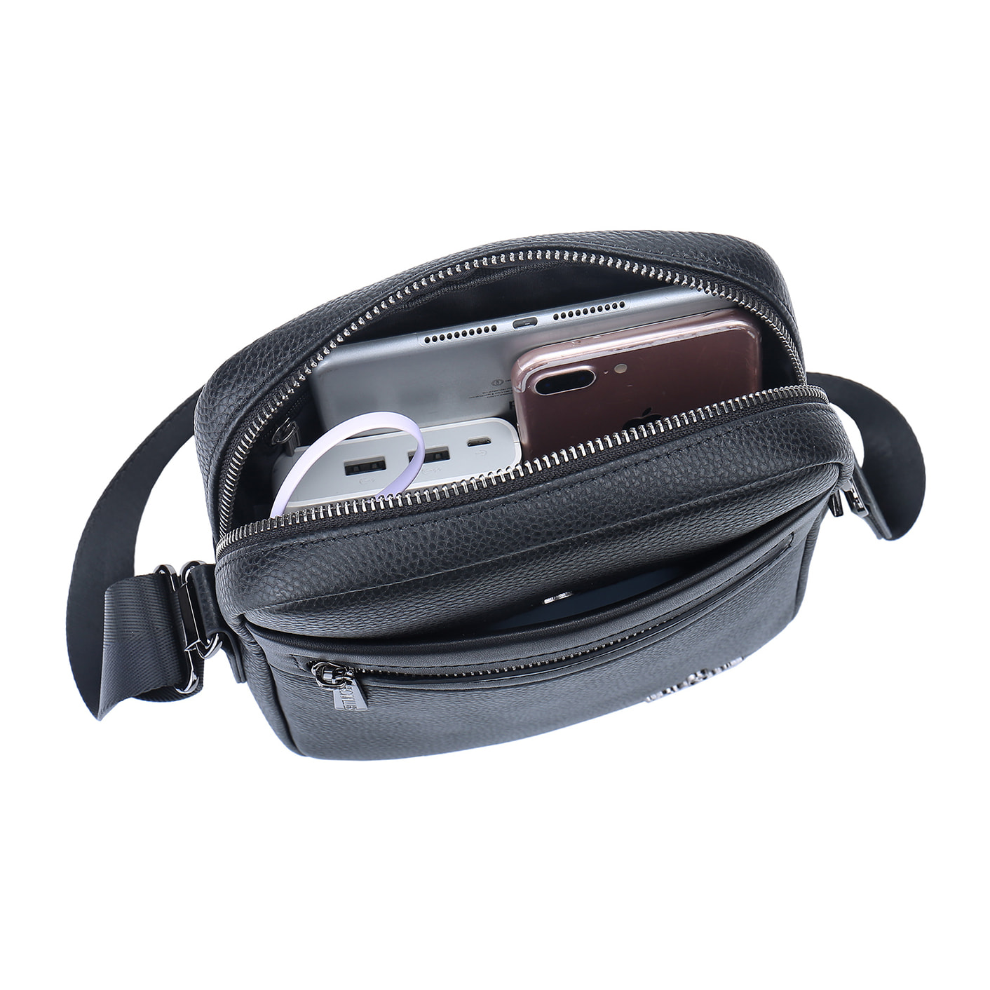 Borsa a tracolla  da uomo In Vera pelle Made in Italy 20x25x6 cm