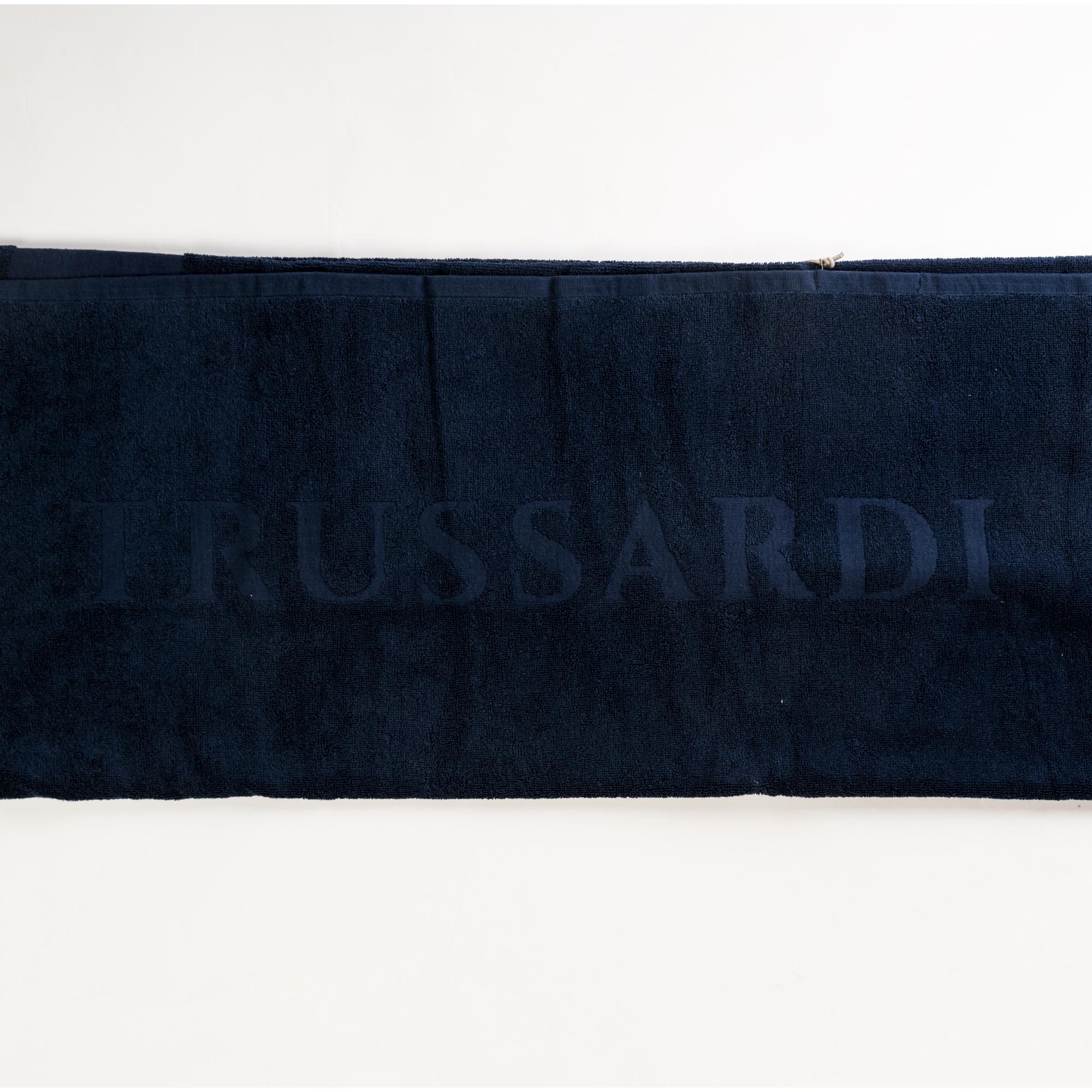 TRUSSARDI telo mare unisex dark blue