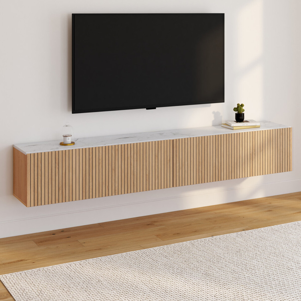 Meuble TV suspendu Marceau L180cm