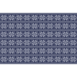 VINILIKO, set de 4 individuales de mesa Invierno azul 4u-30x45 cm